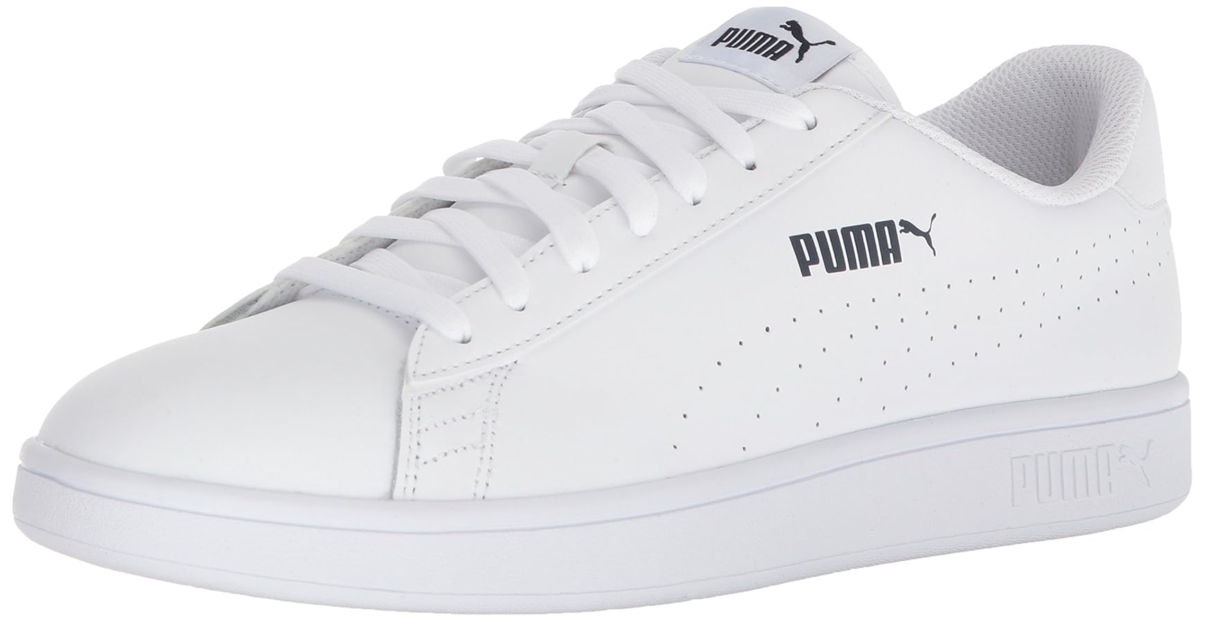 Amazon.com | PUMA Men's Smash 2 Sneaker, L White-Black, 11 M